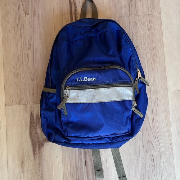 LL Bean Kids Blue School Backpack - Picture 1 of 9